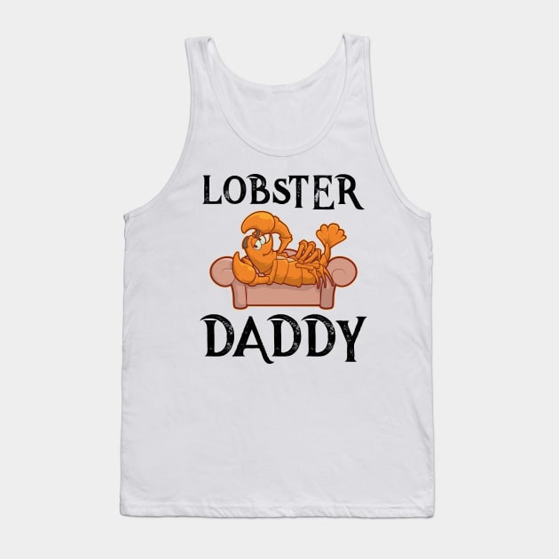 Lobster Daddy Crawdaddy TShirt Funny Crawfish Mardi Gras Men Tank Top by TellingTales